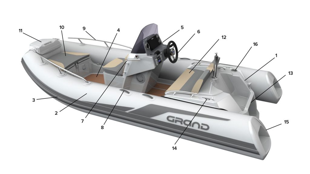 Креслення човна — GRAND G420